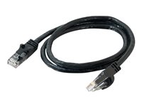 C2G Cat6 Booted Unshielded (UTP) Network Patch Cable - Patchkabel - RJ-45 (han) til RJ-45 (han) - 50 cm - UTP - CAT 6 - formet, knastfri, strenget - sort 83405