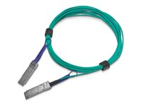 NVIDIA - 100GBase-kabel til direkte påsætning - QSFP til QSFP - 5 m - 5 m. - fiberoptik - halogenfri, aktiv 980-9I13X-00C005