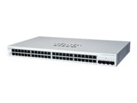 Cisco Business 220 Series CBS220-48T-4X - Switch - smart - 48 x 10/100/1000 + 4 x 10 Gigabit SFP+ (uplink) - monterbar på stativ - Genproduceret CBS220-48T-4XEU-RF