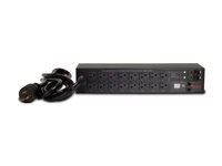 APC Switched Rack PDU AP7902B - Strømfordelingsenhed (rackversion) - AC 100/120 V - 2880 VA - input: NEMA L5-30P - output-stikforbindelser: 16 (NEMA 5-20R) - 2U - 3.05 m ledning - sort - for P/N: SMTL1000RMI2UC, SMX1000C, SMX1500RM2UC, SMX1500RM2UCNC, SMX750C, SMX750CNC AP7902B