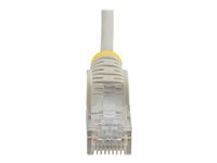 StarTech.com 3m Slim LSZH CAT6 Ethernet Cable, 10 Gigabit Snagless RJ45 100W PoE Patch Cord, CAT 6 10GbE UTP Network Cable w/Strain Relief, Grey, Fluke Tested/ETL, Low Smoke Zero Halogen - Category 6 - 28AWG (N6PAT300CMGRS) - Patchkabel - RJ-45 (han) til RJ-45 (han) - 3 m - CAT 6 - knastfri - grå N6PAT300CMGRS