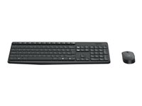 Logitech MK235 - Tastatur og mus-sæt - trådløs - 2.4 GHz - Pan Nordic 920-007921