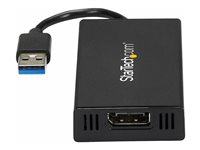 StarTech.com USB 3.0 to DisplayPort Adapter - DisplayLink Certified - 4K 30Hz - USB / DisplayPort adapter - TAA-kompatibel - USB Type A (han) til DisplayPort (hun) - USB 3.0 - 9 m - 4K support, USB-strøm - sort - for P/N: MDP2DPMM10, MDP2DPMM3, MDP2DPMM6, MDP2DVIMM6BS, TB33A1C USB32DP4K