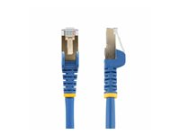StarTech.com 10m CAT6A Ethernet Cable, 10 Gigabit Shielded Snagless RJ45 100W PoE Patch Cord, CAT 6A 10GbE STP Network Cable w/Strain Relief, Blue, Fluke Tested/UL Certified Wiring/TIA - Category 6A - 26AWG (6ASPAT10MBL) - Patchkabel - RJ-45 (han) til RJ-45 (han) - 10 m - STP - CAT 6a - formet, knastfri - blå 6ASPAT10MBL