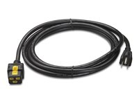 APC - Strømkabel - NEMA 5-15 (han) til IEC 60320 C19 - AC 120 V - 15 A - 3 m - sort - for P/N: SCL400RMJ1U, SMX1000C, SMX1500RM2UC, SMX1500RM2UCNC, SMX750C, SMX750CNC AP8750