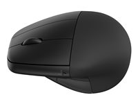 HP 925 - Lodret mus - ergonomisk - 6 knapper - trådløs - Bluetooth 5.3, 2.4 GHz - trådløs modtager (USB) - sort - 100 % papirbaseret indpakning 6H1A5AA#ABB