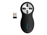 Kensington Si600 Wireless Presenter with Laser Pointer - Fjernbetjening til præsentation - 4 knapper - RF - sort 33374EU