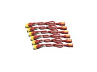APC - Strømkabelpakke - power IEC 60320 C13 til IEC 60320 C14 - 10 A - 1.2 m - rød - for P/N: SCL500RMI1UC, SCL500RMI1UNC, SMT3000I-AR, SMT3000R2I-AR, SMTL750RMI2UC, SRT1500RMXLI AP8704S-WWX340