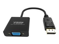 Vision Professional - Videoadapter - DisplayPort (han) til HD-15 (VGA) (hun) - sort TC-DPVGA/BL