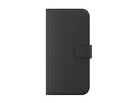 iFrogz Defence - Flipomslag til mobiltelefon - polyuretan-læder, polycarbonat (PC) - sort - for Apple iPhone 16 Plus 302315355