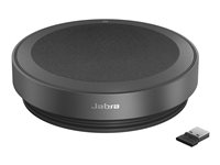 Jabra Speak2 75 UC - Konferencetelefon håndfri - Bluetooth - trådløs, kablet - USB-A, USB-C - mørkegrå - Certified for Zoom Rooms, Zoom Certified, Alcatel-Lucent Certified, Avaya Certified, Cisco Webex Certified, Unify Certified, MFi Certified, Google Meet Certified, Amazon Chime Certified, Google Fast Pair Certified 2775-419