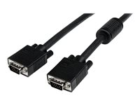 StarTech.com 5m Coax High Resolution Monitor VGA Video Cable HD15 M/M - VGA-kabel - HD-15 (VGA) (han) til HD-15 (VGA) (han) - 5 m - formet - sort MXTMMHQ5M