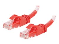 C2G Cat6 Booted Unshielded (UTP) Crossover Patch Cable - Krydskabel - RJ-45 (han) til RJ-45 (han) - 2 m - UTP - CAT 6 - formet, knastfri, strenget - rød 83559
