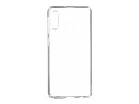 Insmat Crystal - Bagsidecover til mobiltelefon - klar sort - for Samsung Galaxy A20 650-1661