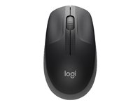 Logitech M190 - Mus - optisk - 3 knapper - trådløs - trådløs modtager (USB) - brunsort 910-005905