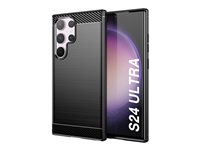 Insmat - Beskyttende kasse til mobiltelefon - karbonfiber - C&S Style - for Samsung Galaxy S24 Ultra 650-1205