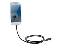 C2G Samsung Galaxy Charge and Sync Cable - Opladning/datakabel - Micro-USB Type B han til USB han - 1.83 m - sort 81711