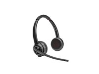HP Poly Savi 8420 Office - Savi 8400 series - headset - på øret - DECT / Bluetooth - trådløs - aktiv støjfjerning - sort - Certified for Microsoft Teams 8L5B3AA#ABB