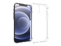 Insmat Impact - Bagsidecover til mobiltelefon - fleksibel termoplastik polyuretan (TPU) - klar - for Apple iPhone 12, 12 Pro 650-1834