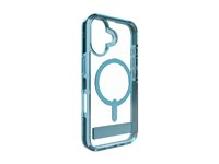 Zagg Santa Cruz Snap - Bagsidecover til mobiltelefon - MagSafe-kompatibilitet - grafen - retro blå - for Apple iPhone 16 702315058