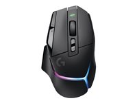 Logitech G G502 X PLUS - Mus - optisk - 11 knapper - trådløs - 2.4 GHz - USB Logitech LIGHTSPEED-modtager - sort 910-006163