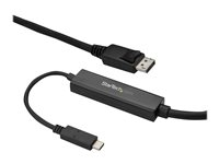 StarTech.com 9.8ft/3m USB C to DisplayPort 1.2 Cable 4K 60Hz, USB-C to DisplayPort Adapter Cable HBR2, USB Type-C DP Alt Mode to DP Monitor Video Cable, Compatible w/ Thunderbolt 3, Black - USB-C Male to DP Male (CDP2DPMM3MB) - Ekstern videoadapter - STM32F072CBU6 - USB-C - DisplayPort - sort CDP2DPMM3MB