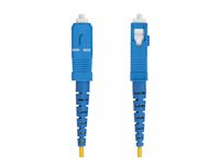 StarTech.com 1m (3.3ft) LC to SC (UPC) OS2 Single Mode Simplex Fiber Optic Cable, 9/125µm, Laser Optimized, 40G/100G, Bend Insensitive, Low Insertion Loss - LSZH Fiber Patch Cord (SPSMLCSC-OS2-1M) - Patchkabel - LC/UPC enkelttilstand (han) til SC/UPC enkelttilstand (han) - 1 m - 1 m. - 2 mm - fiberoptik - simplex - 9 / 125 micron - OS1/OS2 - halogenfri, passiv, tovejs - gul SPSMLCSC-OS2-1M