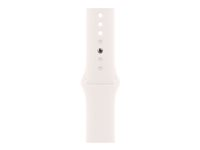 Apple - Rem for smart watch - 46mm - M/L (passer til håndled på 160 - 210 mm) - lys blush - for Watch Hermès Series 9, SE 3, Series 10, Series 11, Series 8, Series 9, Ultra 2, Ultra 3 MXM93ZM/A