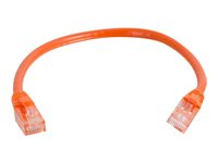 C2G Cat5e Booted Unshielded (UTP) Network Patch Cable - Patchkabel - RJ-45 (han) til RJ-45 (han) - 1.5 m - UTP - CAT 5e - formet, knastfri, strenget - orange 83604