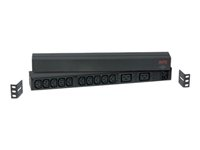 APC Basic Rack-Mount PDU - Strømfordelingsenhed (rackversion) - AC 208/230 V - input: IEC 60320 C20 - output-stikforbindelser: 12 - 1U - sort A7067466