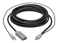 Eaton Tripp Lite Series HDMI Extension Cable with Active Repeater (M/F), 4K 60 Hz, HDR, 4:4:4, HDCP 2.2, 20 ft. (6.1 m), TAA - HDMI-forlængerkabel - TAA-kompatibel - 6.1 m - sort - aktiv gentager P569-020-MF-ACT