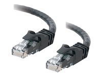 C2G Cat6 Booted Unshielded (UTP) Network Patch Cable - Patchkabel - RJ-45 (han) til RJ-45 (han) - 1 m - UTP - CAT 6 - formet, knastfri, strenget - sort 83406