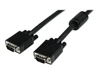 StarTech.com 2m Coax High Resolution Monitor VGA Video Cable HD15 M/M - VGA-kabel - HD-15 (VGA) (han) til HD-15 (VGA) (han) - 2 m - formet - sort MXTMMHQ2M