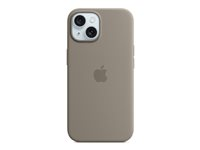 Apple - Bagsidecover til mobiltelefon - MagSafe-kompatibilitet - silicone - ler - for iPhone 15 MXPG3ZM/A
