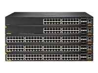 HPE Aruba 6200M 24G Class4 PoE 4SFP+ - Switch - L3 - Administreret - 24 x 10/100/1000 (PoE+) + 4 x 1 Gigabit/10 Gigabit SFP+ (uplink/stacking) - front og side til ryg - monterbar på stativ - PoE+ (740 W) R8Q68A