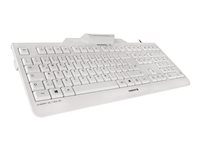 CHERRY KC 1000 SC - Tastatur - USB - Pan Nordic - tastkontakt: CHERRY LPK - bleg grå JK-A0100PN-0