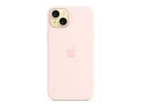 Apple - Bagsidecover til mobiltelefon - MagSafe-kompatibilitet - silicone - Lys pink - for iPhone 15 Plus MXQV3ZM/A