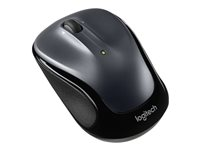 Logitech M325s - Mus - højre- og venstrehåndet - optisk - 5 knapper - trådløs - 2.4 GHz - trådløs modtager (USB) - mørkegrå 910-006812