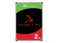 Seagate IronWolf Pro ST2000NT001 - Harddisk - 2 TB - intern - 3.5" - SATA 6Gb/s - 7200 rpm - buffer: 256 MB - med 3 års Seagate Rescue Data Recovery ST2000NT001