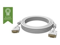 Vision Techconnect - VGA-kabel - HD-15 (VGA) (han) til HD-15 (VGA) (han) - 5 m - hvid TC 5MVGAP