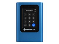 Kingston IronKey Vault Privacy 80 - SSD - krypteret - 7.68 TB - ekstern (bærbar) - USB 3.2 Gen 1 (USB-C stikforbindelse) - 256-bit AES-XTS, FIPS 197 - TAA-kompatibel IKVP80ES/7680G