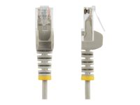 StarTech.com 50cm Slim LSZH CAT6 Ethernet Cable, 10 Gigabit Snagless RJ45 100W PoE Patch Cord, CAT 6 10GbE UTP Network Cable w/Strain Relief, Grey, Fluke Tested/ETL, Low Smoke Zero Halogen - Category 6 - 28AWG (N6PAT50CMGRS) - Patchkabel - RJ-45 (han) til RJ-45 (han) - 50 cm - CAT 6 - knastfri - grå N6PAT50CMGRS