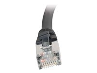 C2G Cat5e Booted Shielded (STP) Network Patch Cable - Patchkabel - RJ-45 (han) til RJ-45 (han) - 1 m - STP - CAT 5e - formet - sort 83850