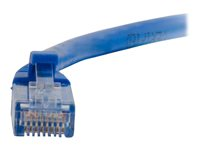 C2G Cat5e Booted Unshielded (UTP) Network Patch Cable - Patchkabel - RJ-45 (han) til RJ-45 (han) - 30 cm - UTP - CAT 5e - formet, knastfri, strenget - blå 83159