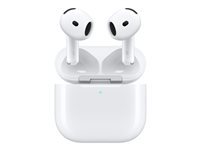 Apple AirPods 4 with Active Noise Cancellation - Ægte trådløse øretelefoner med mik. - ørespids - Bluetooth - aktiv støjfjerning - hvid MXP93DN/A