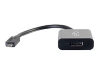 C2G USB C to DisplayPort Adapter Converter - USB Type C to DisplayPort Black - Ekstern videoadapter - USB 3.1 - DisplayPort - sort 80521