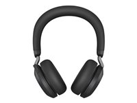 Jabra Evolve2 75 - Headset - på øret - Bluetooth - trådløs - aktiv støjfjerning - USB-C - støjisolerende - sort - Optimeret til UC 27599-989-899