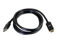 C2G 6ft DisplayPort Male to HDMI Male Passive Adapter Cable - 4K 30Hz - Videoadapter - DisplayPort han til HDMI han - 1.8 m - sort - passivt, 4K support 84433
