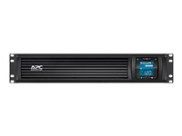 APC Smart-UPS C SMC1500I-2UC - UPS (rackversion) - AC 220/230/240 V - 900 Watt - 1500 VA - RS-232, USB - output-stikforbindelser: 4 - 2U - sort - med APC SmartConnect SMC1500I-2UC