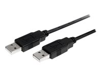 StarTech.com 2m USB 2.0 A to A Cable - M/M - 2m USB 2.0 aa Cable - USB a male to a male Cable (USB2AA2M) - USB-kabel - USB (han) til USB (han) - USB 2.0 - 2 m - sort - for P/N: SV231HDMIUA USB2AA2M
